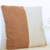 coussin bouclette bicolore