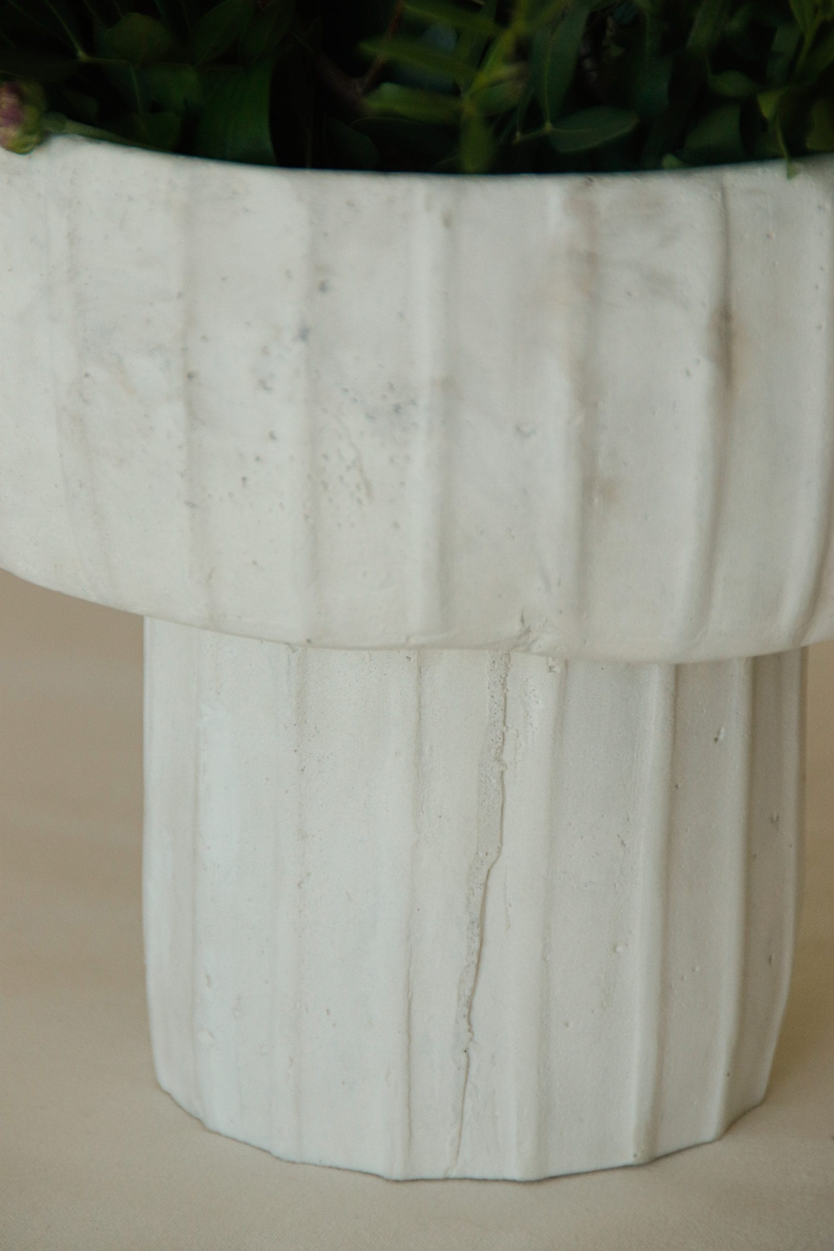 Vase en ciment naturel marbré – Image 7