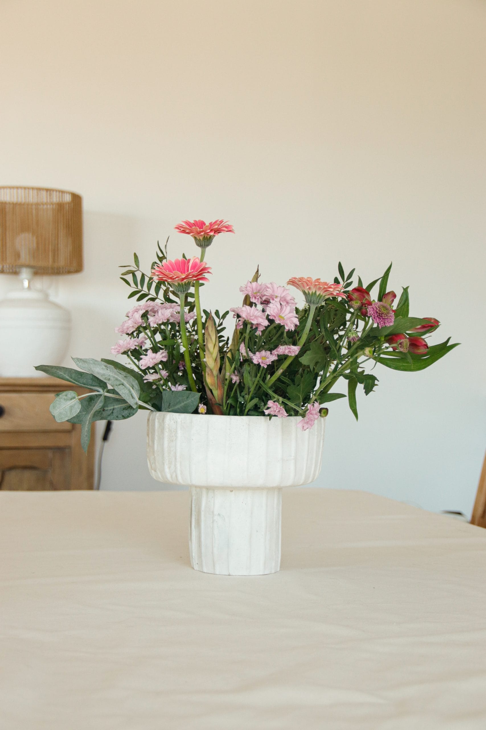 Vase en ciment naturel marbré – Image 5