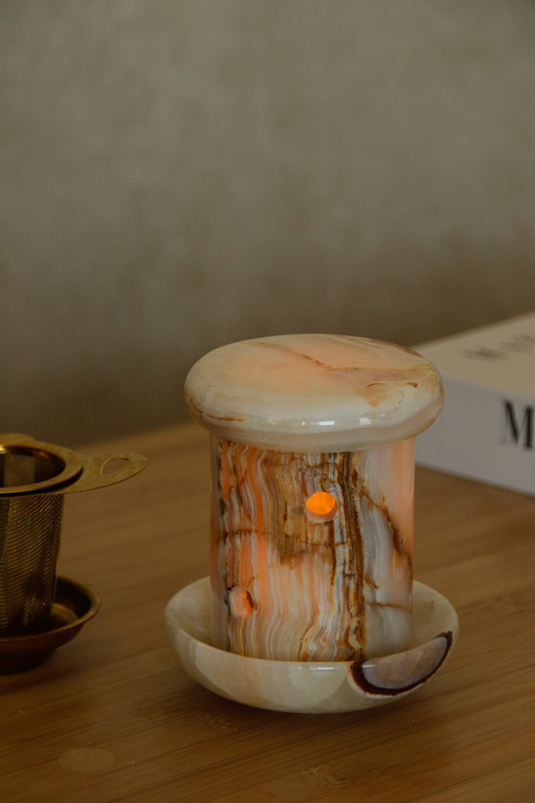 Brûleur et photophore en marbre – Image 3