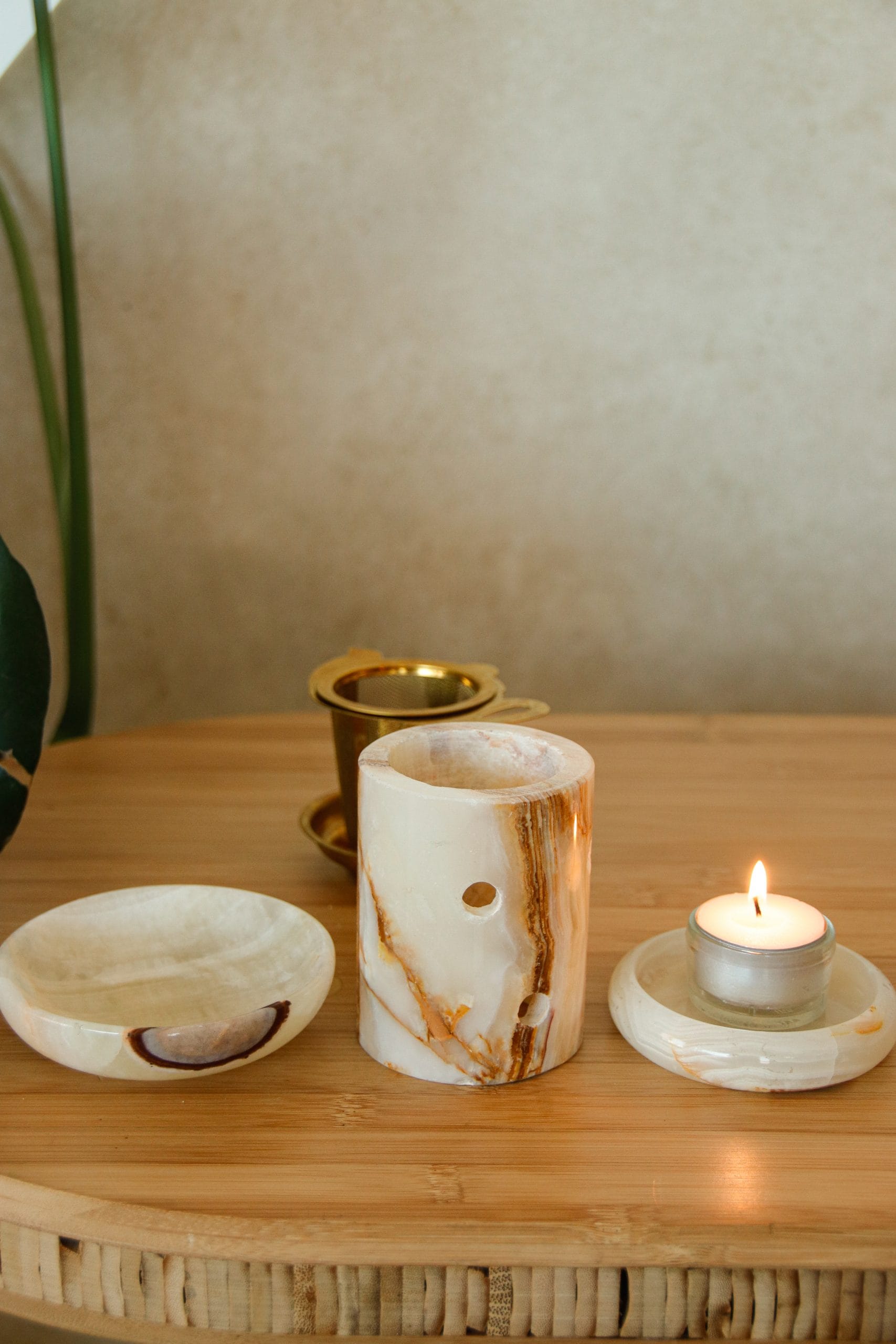 Brûleur et photophore en marbre – Image 5