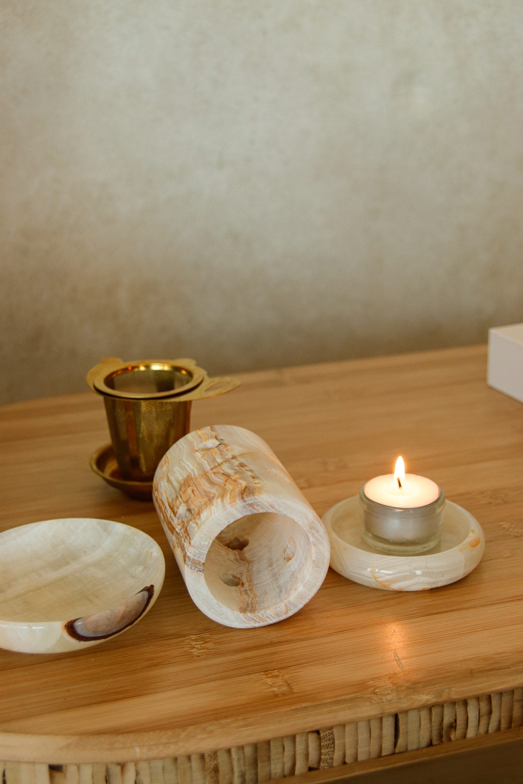 Brûleur et photophore en marbre – Image 6