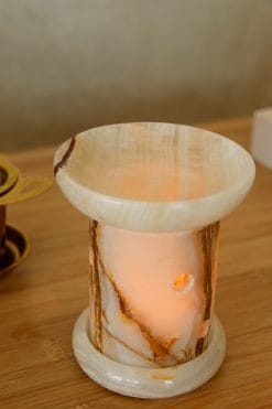 Brûleur et photophore en marbre