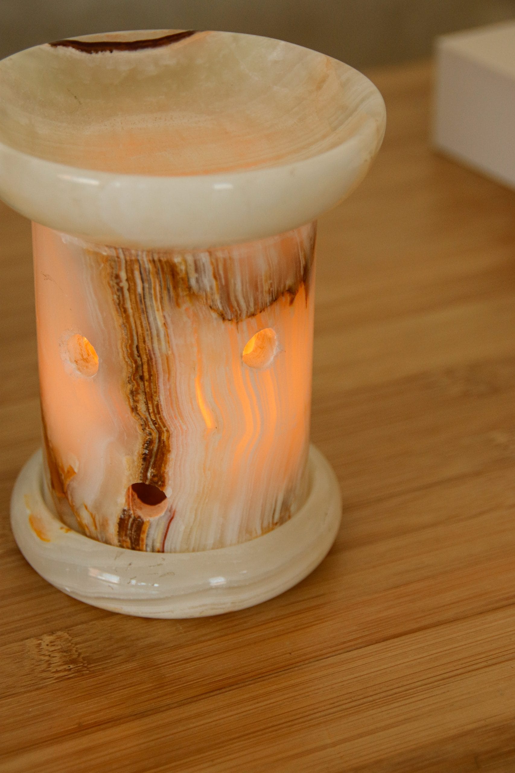 Brûleur et photophore en marbre – Image 2