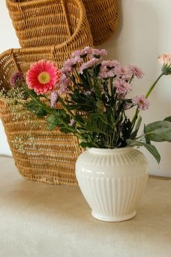 Vase crème strié Versace