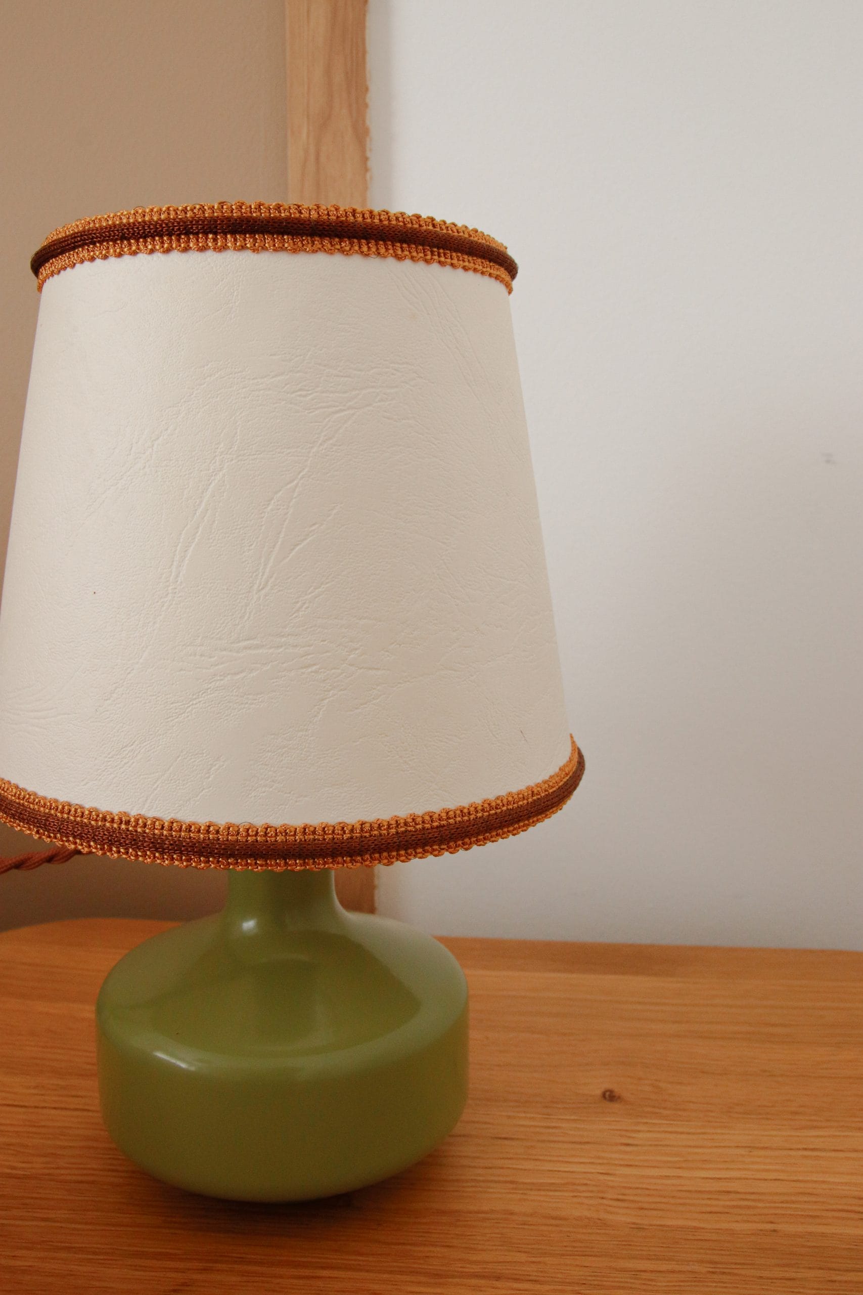 Lot de 2 lampes à poser années 70 en verre – Image 5