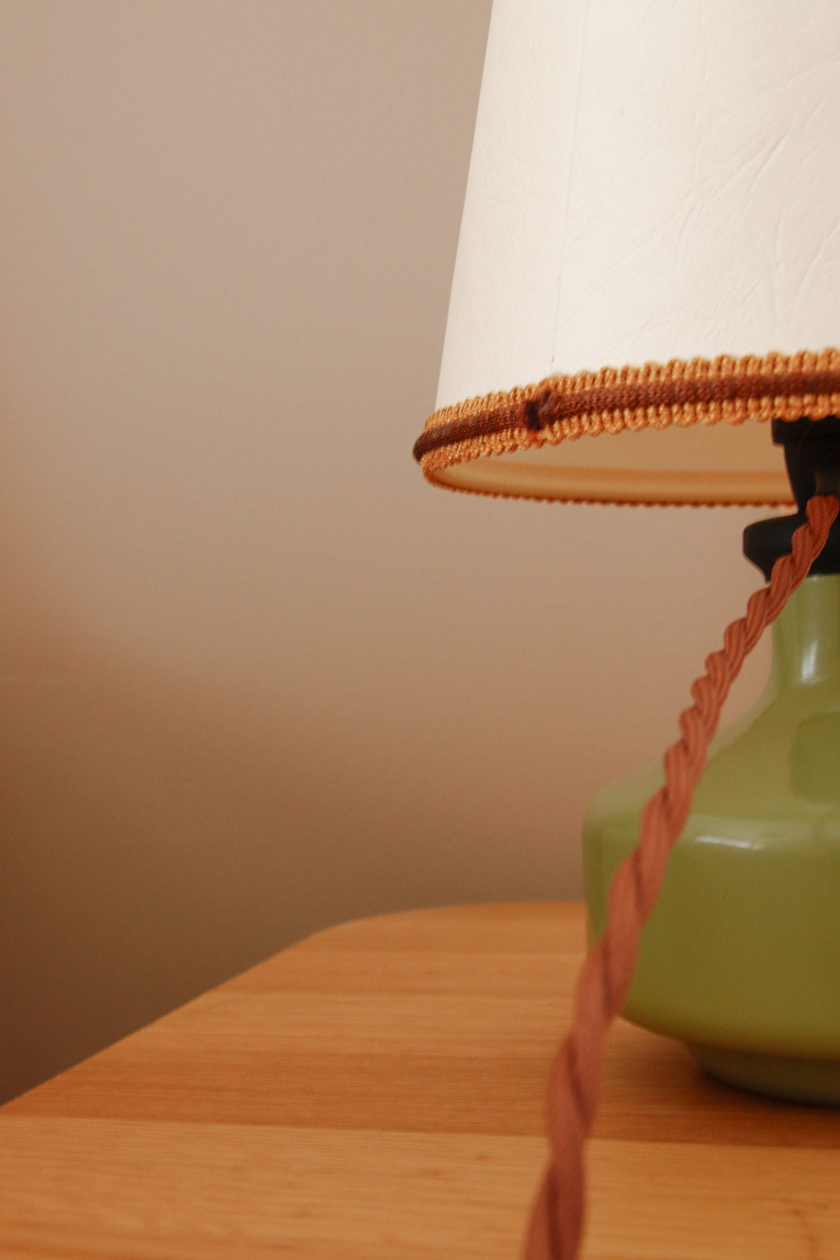 Lot de 2 lampes à poser années 70 en verre – Image 8