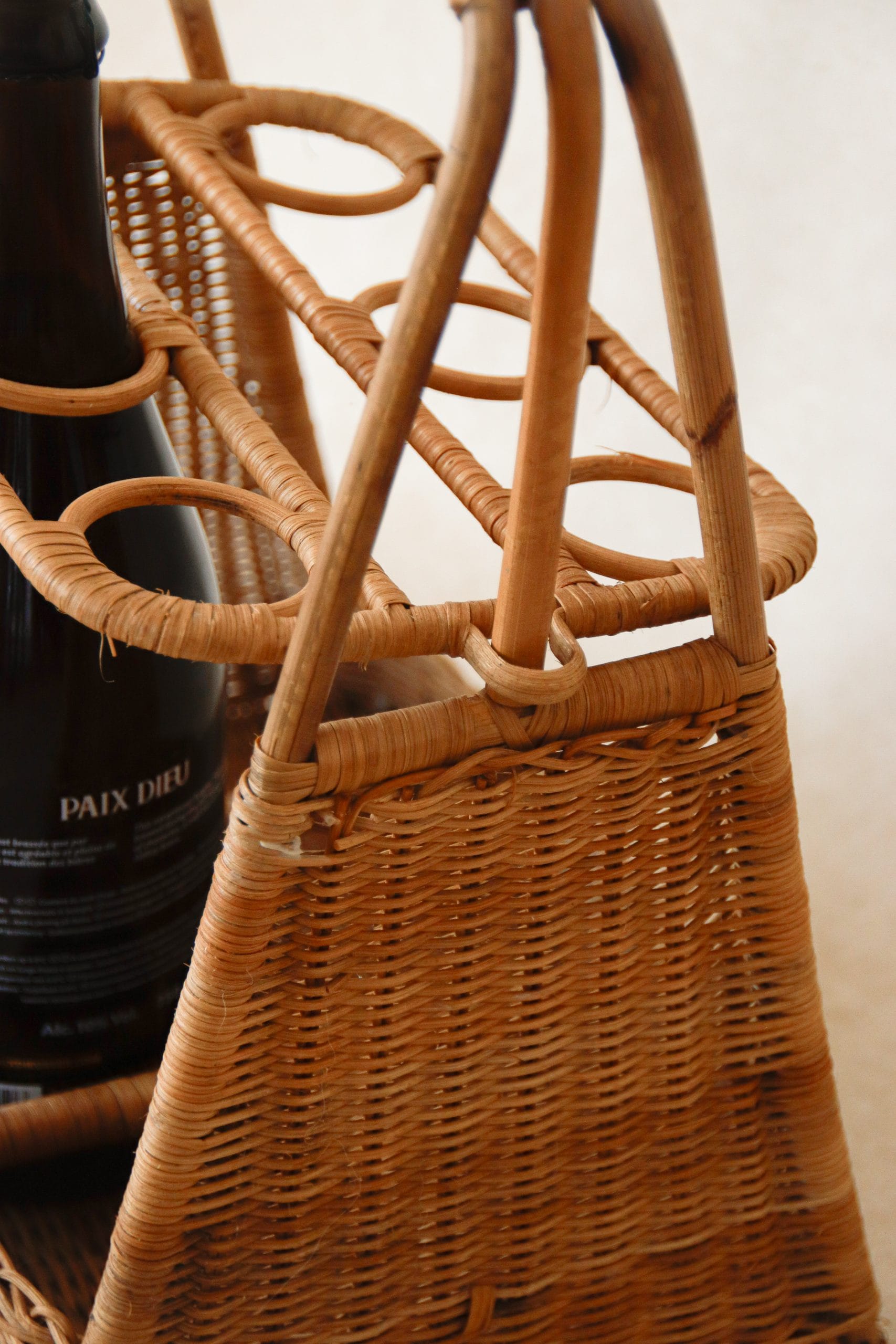 Porte-bouteilles en osier tressé – Image 6