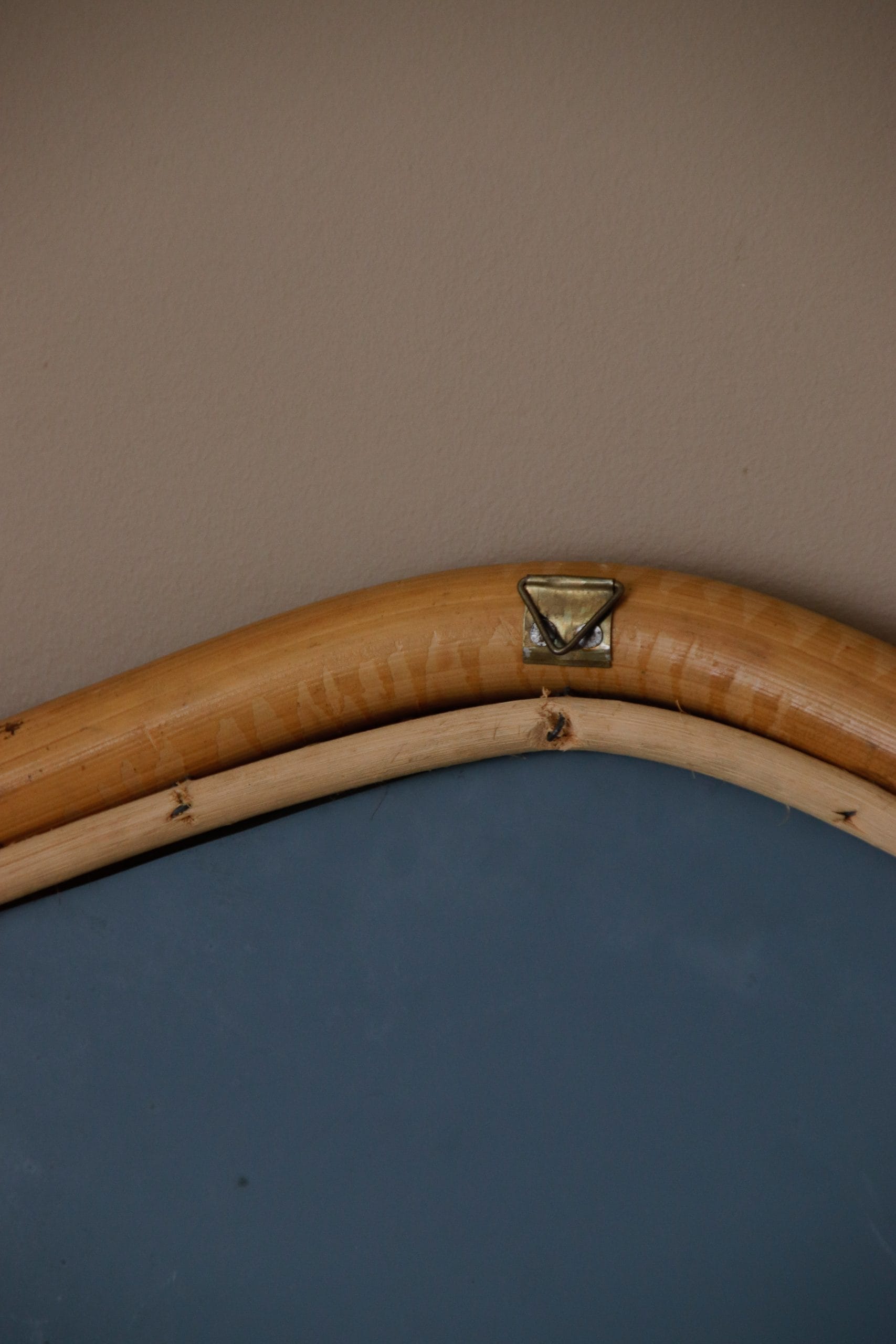 Miroir bambou vintage années 70 – Image 7