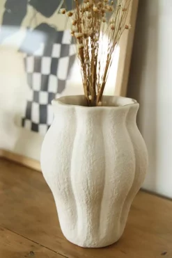 Petit vase en grès cérame émaillé forme organique