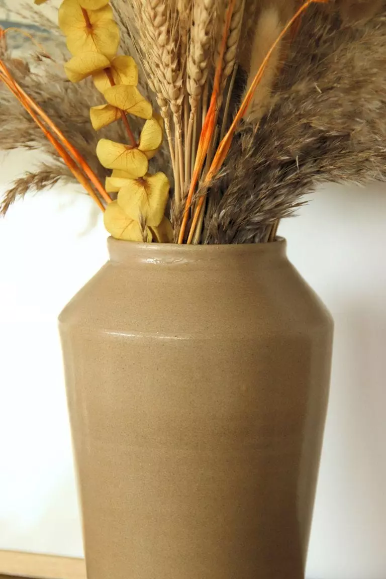 Vase en grès marron – Image 3