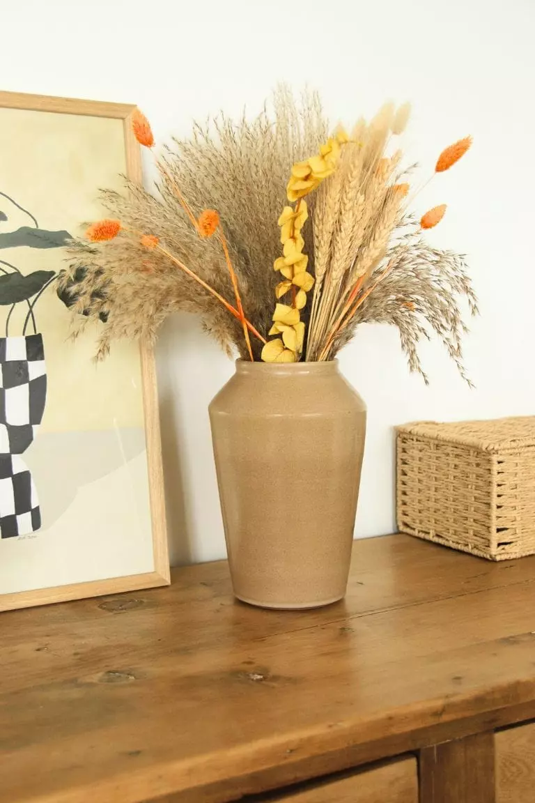 Vase en grès marron – Image 2