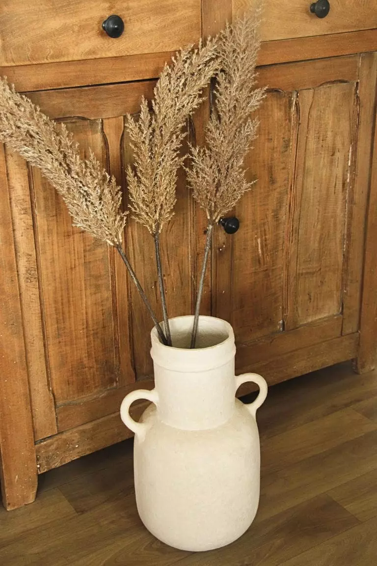 Grand vase décoratif en papier mâché