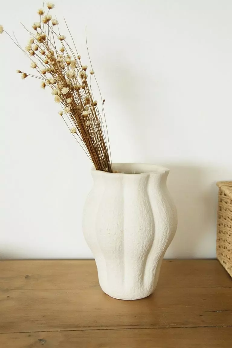 Petit vase en grès cérame émaillé forme organique – Image 2