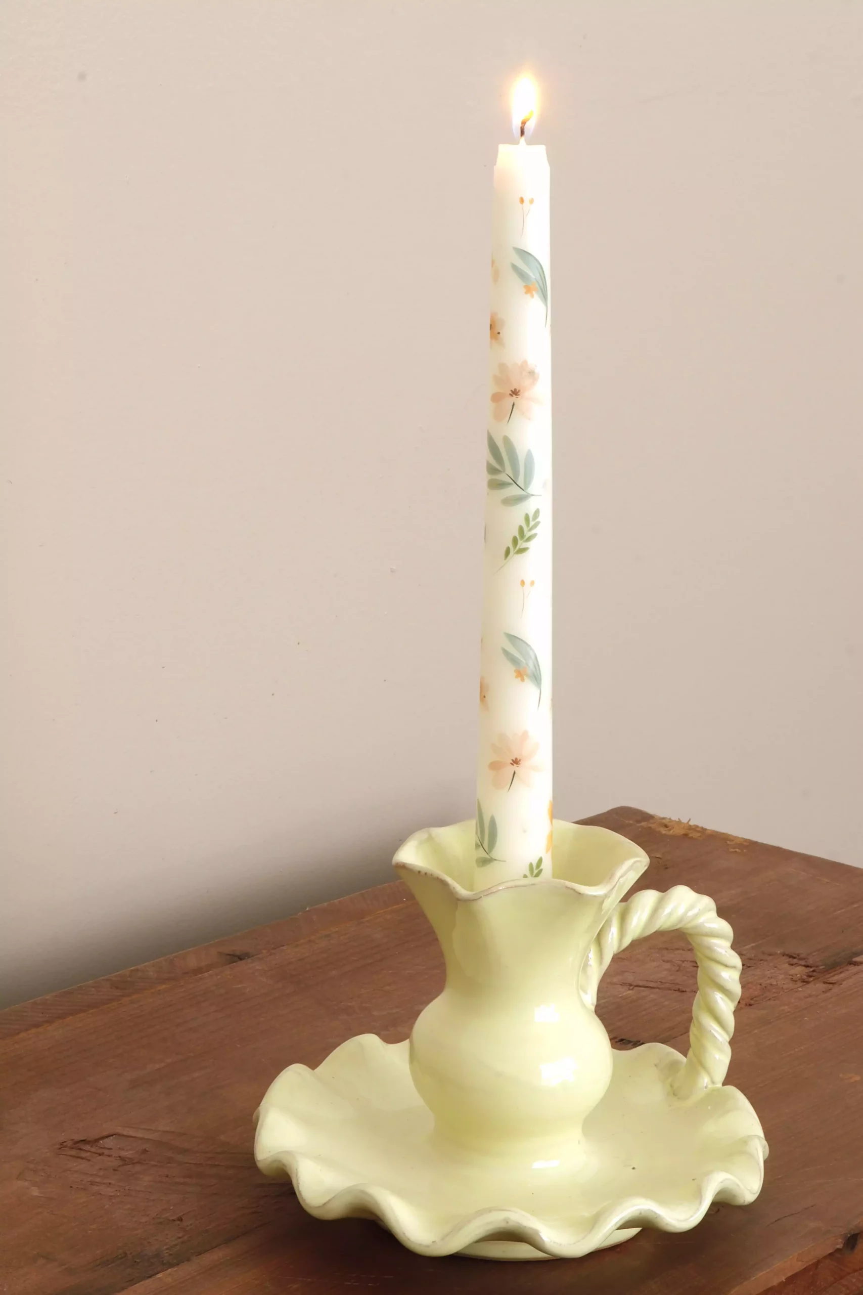 Bougeoir à volants vert – Image 3