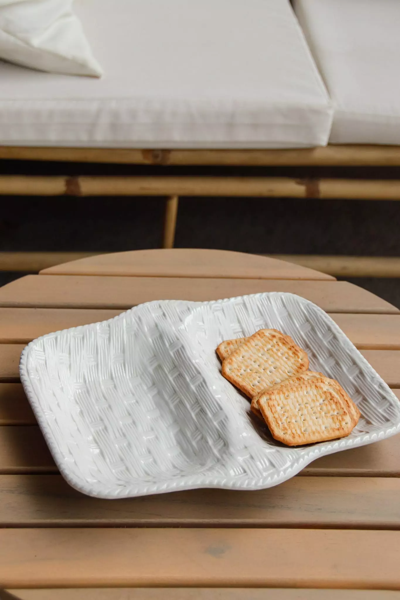 Petit plateau de service effet panier tressé – Image 3