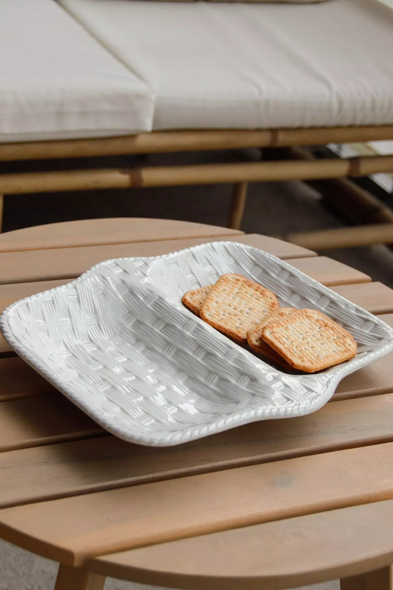 Petit plateau de service effet panier tressé – Image 6