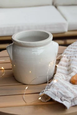 Pot à graisse en terre vernissée