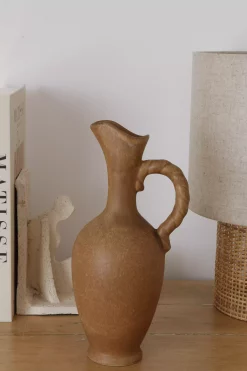 Pichet en grès anse torsadée